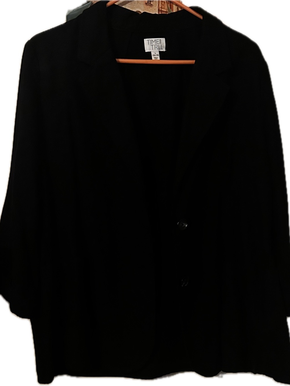 Time & Tru Black Blazer
